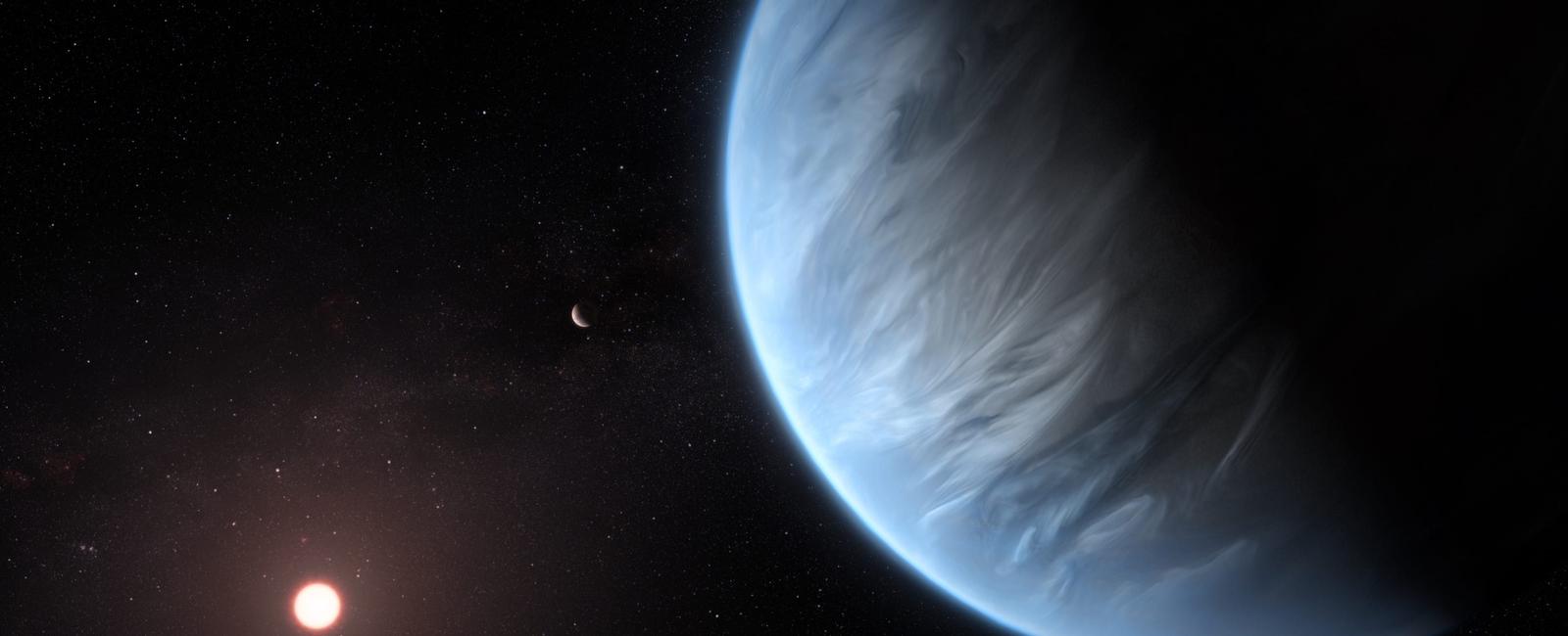 Water has been detected on a planet outside the solar system 110 light years away