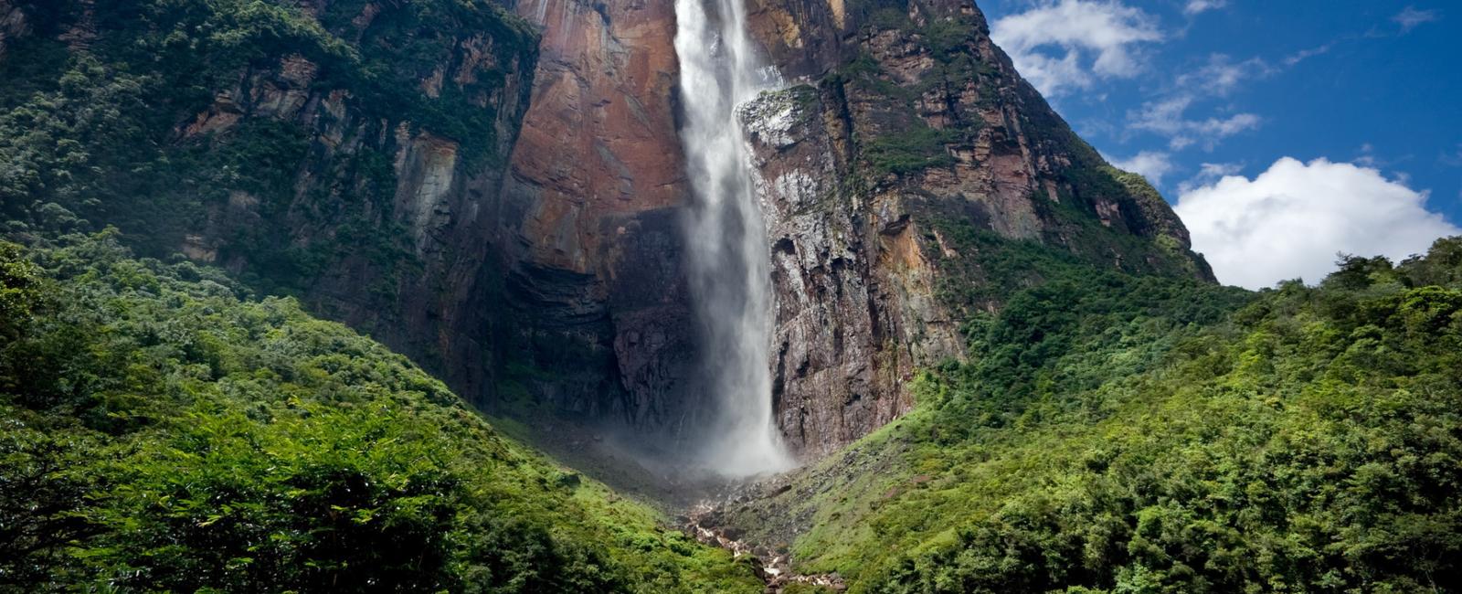 The angel falls in venezuela are nearly 20 times taller than niagara falls