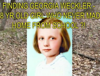 Prior to her disappearance georgia weckler 8 had made several remarks indicating that she especially feared being kidnapped the case was never solved