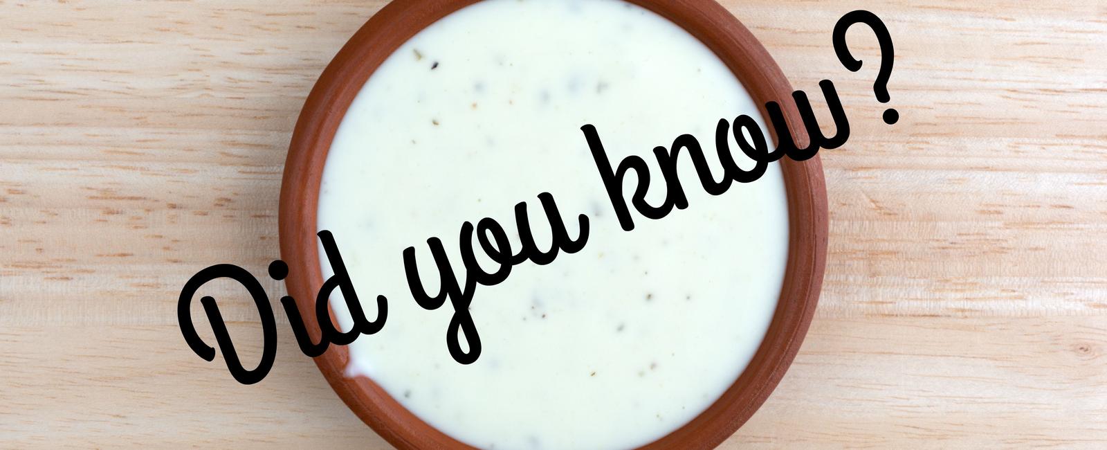 Ranch dressing contains titanium dioxide which is used to make it appear whiter