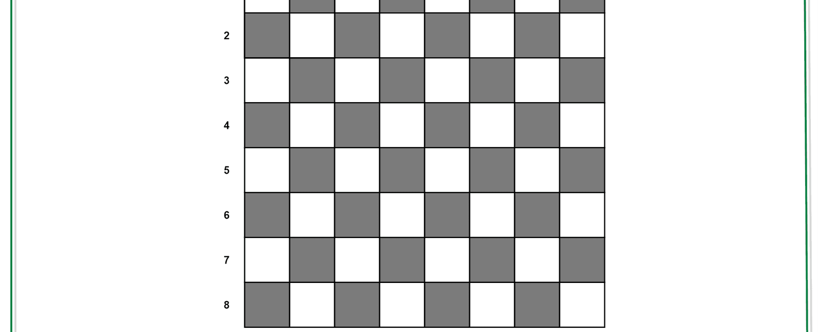 How many squares are there on a standard chessboard 64