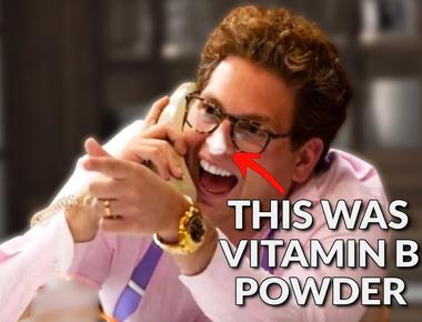 Jonah hill was hospitalized for bronchitis after snorting fake cocaine which was actually vitamin powder on the set of the wolf of wall street