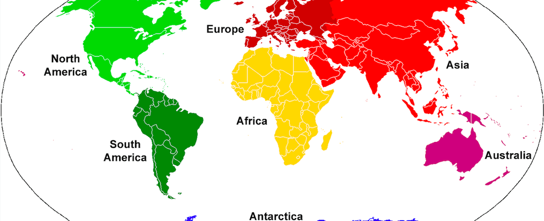 The names of 5 continents both start and end with the same letter