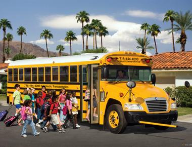 Scholastic transportation schoolbus