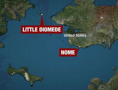 The diomedes are 2 islands less than 2 5 miles apart but big diomede is part of russia and little diomede is part of the u s so despite their proximity they are separated by the international date line and a 20 hour time zone difference