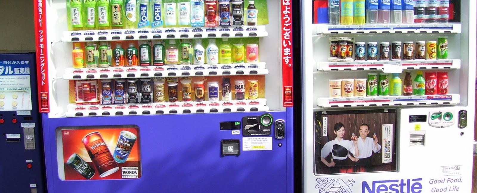 What country has the most vending machines per capita japan