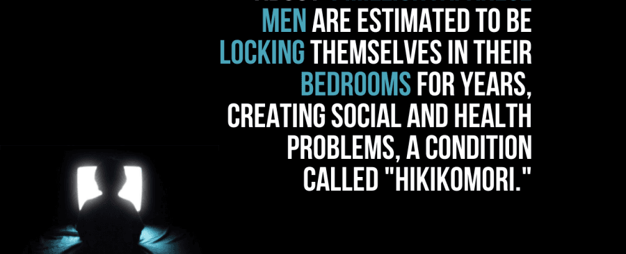 About 1 million japanese men are estimated to be locking themselves in their bedrooms for years creating social and health problems a condition called hikikomori