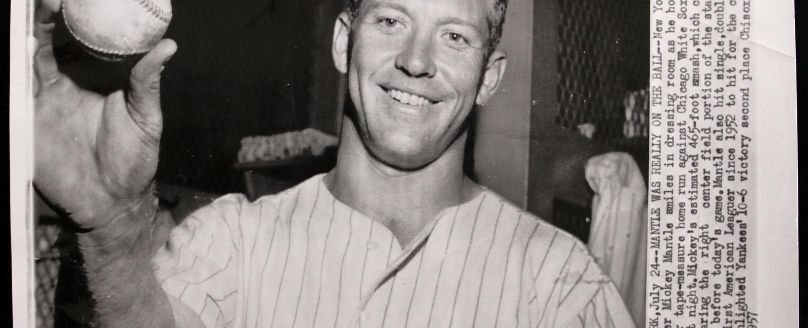 Mickey mantle was originally a shortstop but after making 102 errors in his last two seasons in the minors he was moved to the outfield