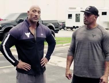 Tanoai reed dwayne the rock johnson s cousin has been his stunt double for over 15 years