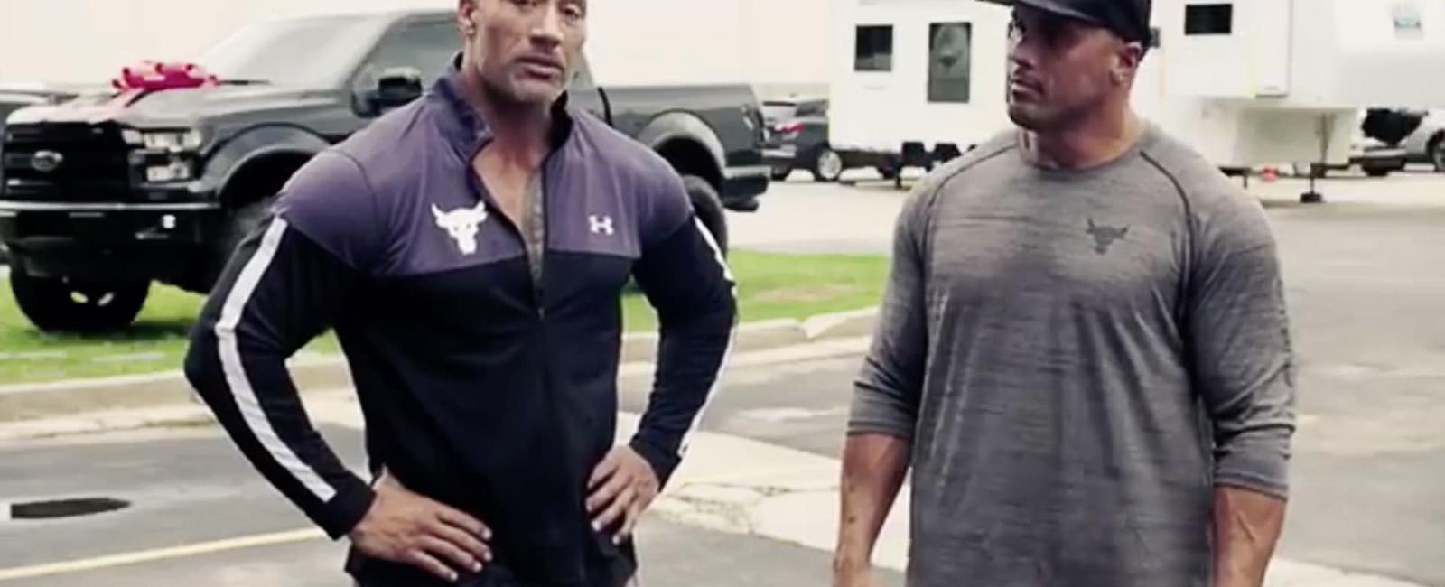 Tanoai reed dwayne the rock johnson s cousin has been his stunt double for over 15 years