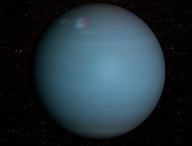 Uranus is blue due to high concentrations of methane in its atmosphere which absorbs the sun s red light and reflects blue light back into space