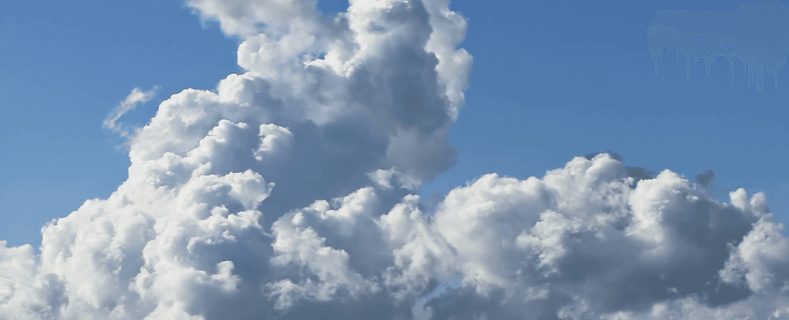 A typical cumulus carries about 0 5g of water the weight of a big garden