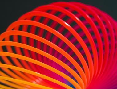 A standard slinky measures 87 feet when stretched out